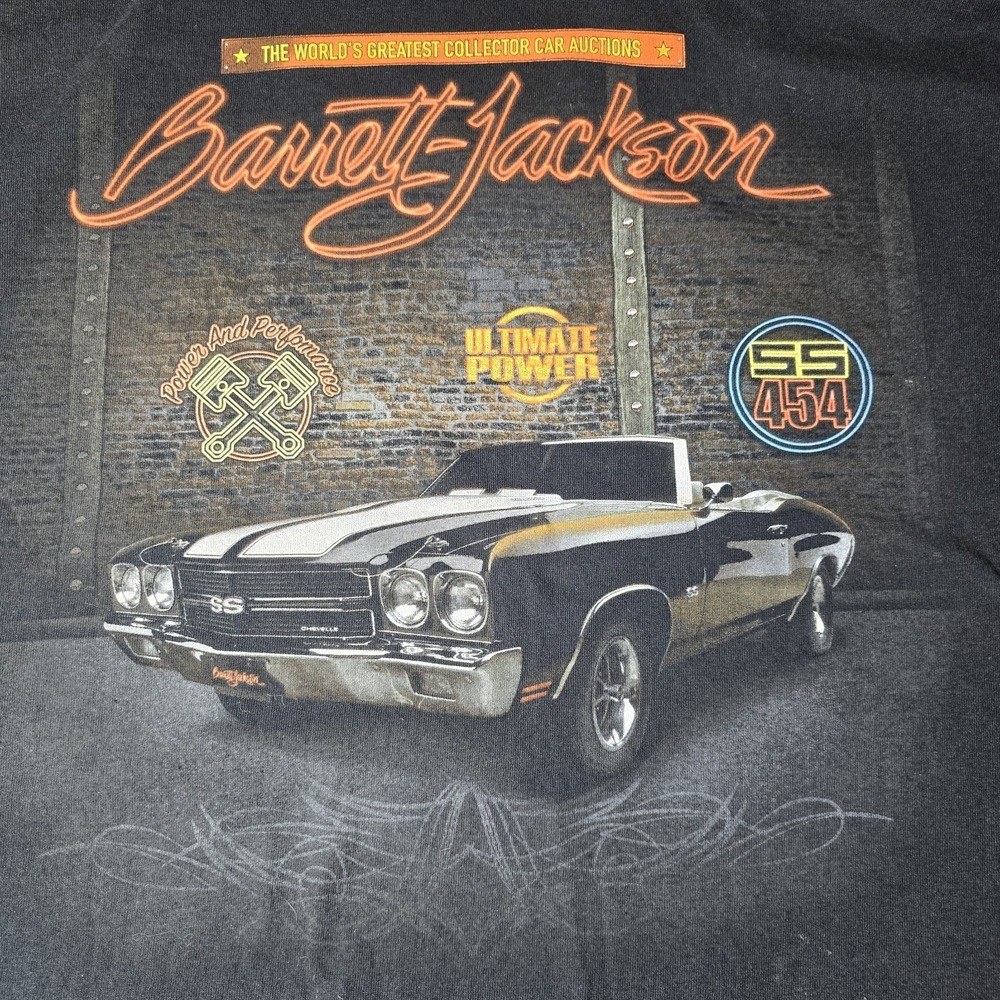 Barrett-Jackson Car Auctions Chevy SS 454 Graphic T-Shirt Collector Tee 2XL‎